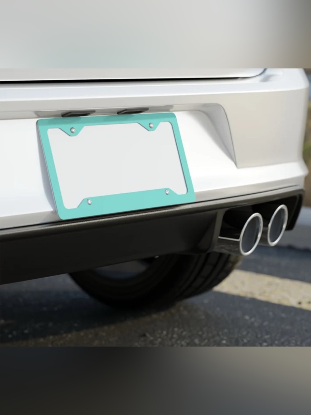 Aqua Teal License Plate Frame